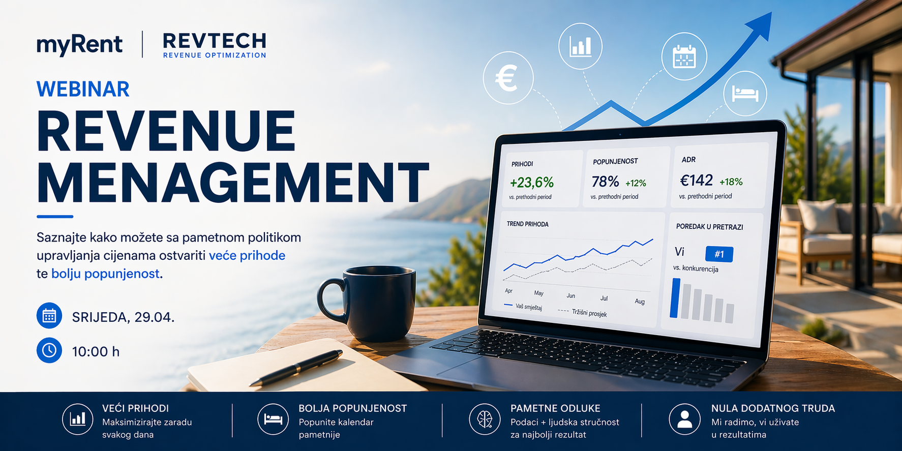 Invitation to webinar – Revenue Management in tourism: How to increase revenue and occupancy